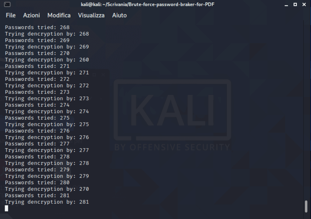 Sbloccare-pdf-con-brute-force-tentativi