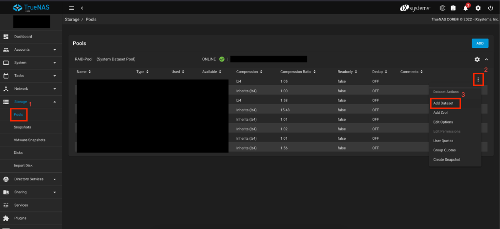 truenas-s3-storage-minio-jail-add-dataset
