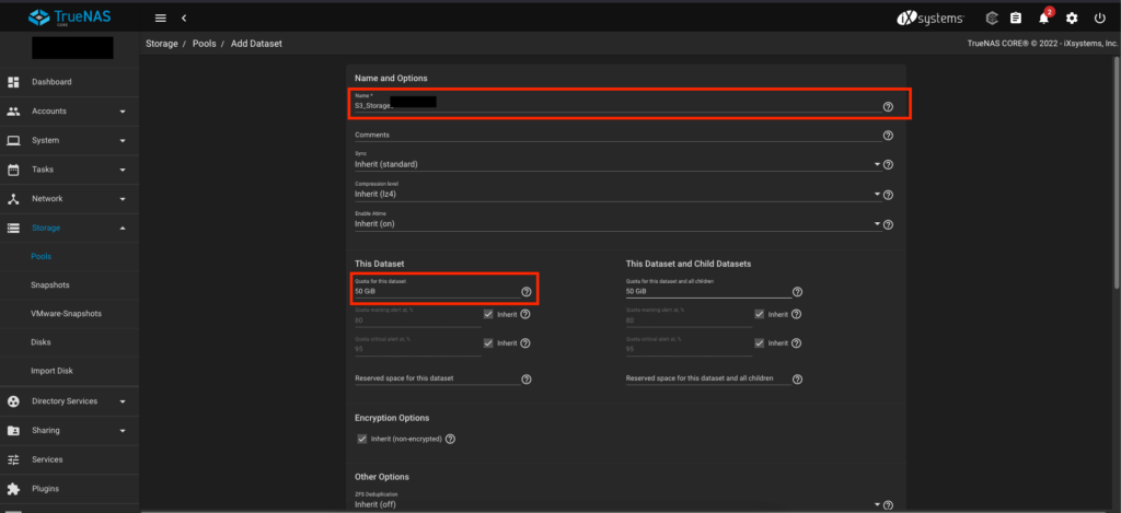 truenas-s3-storage-minio-jail-disk