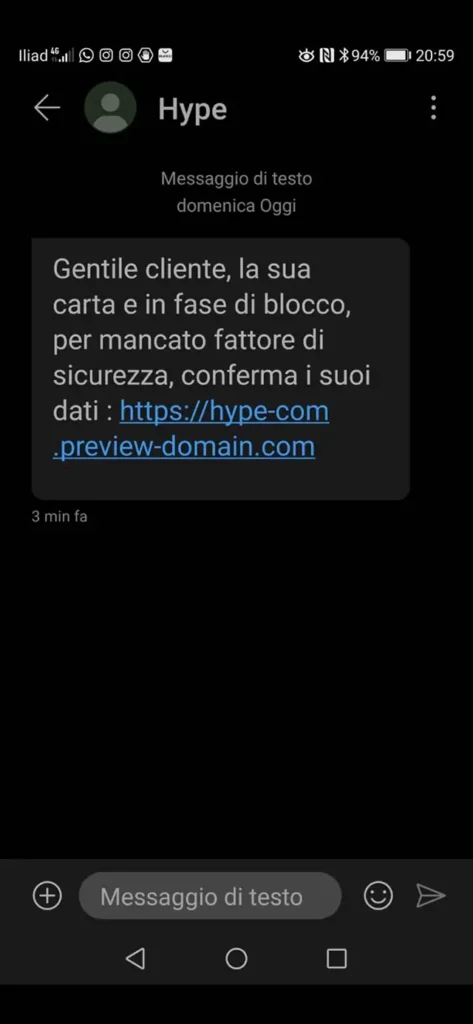 truffa-hype-la-sua-carta-e-in-fase-di-blocco-sms