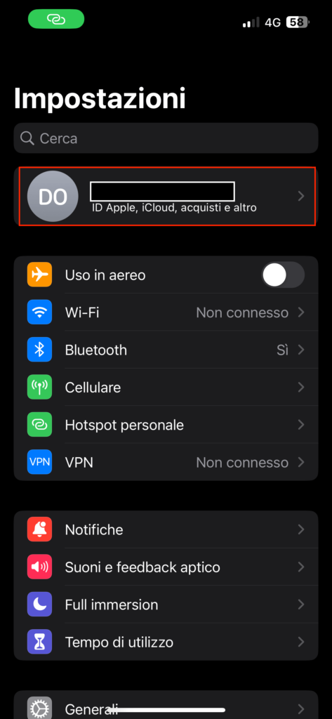 impostare-il-contatto-di-recupero-iOS-iphone-impostazioni