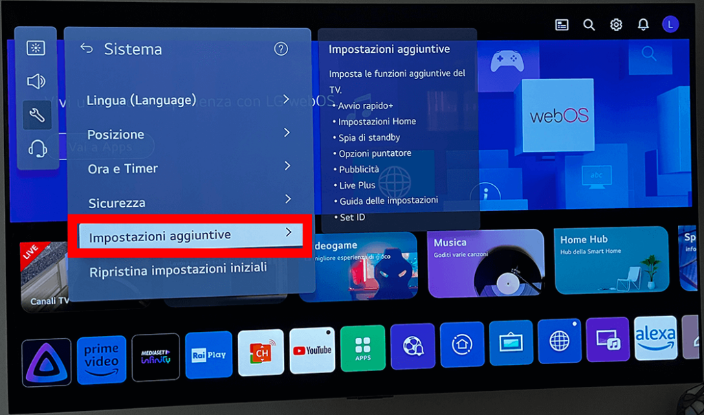 webos-come-togliere-puntatore-tv-lg-impostazioni-aggiuntive