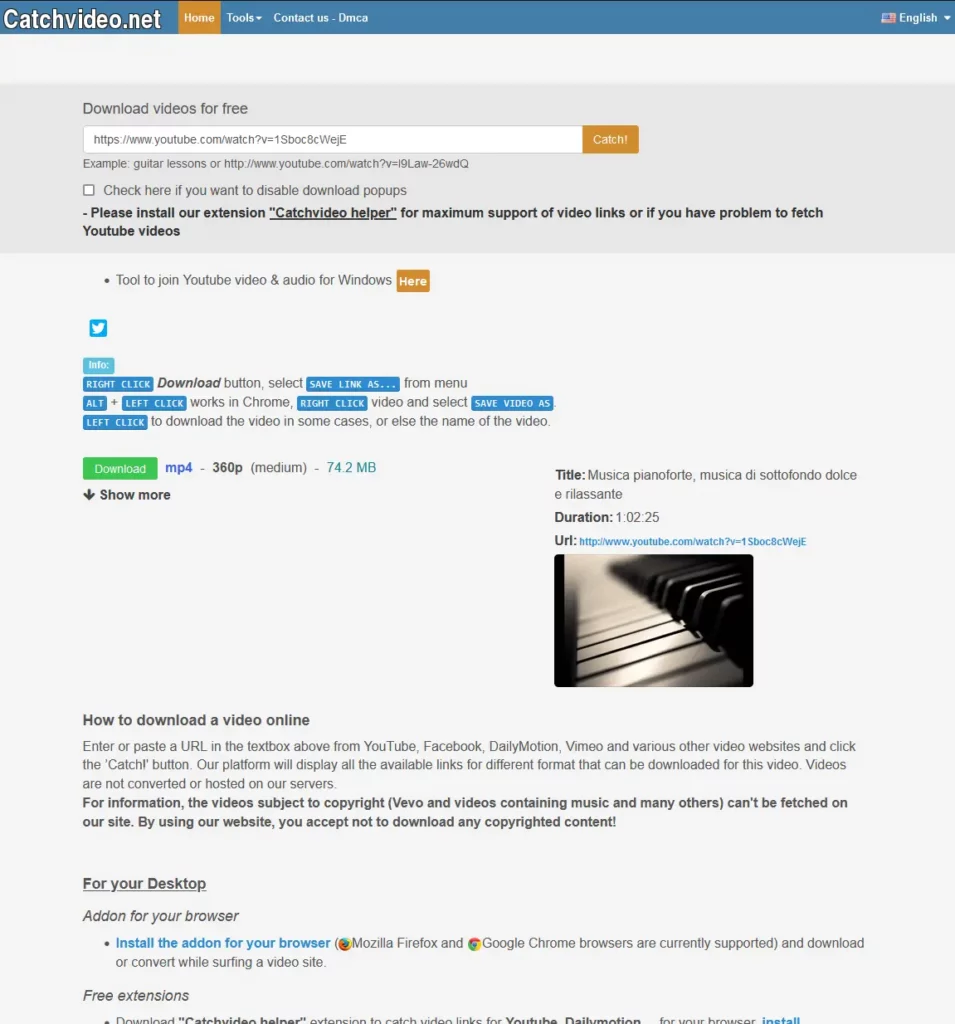 scaricare-musica-da-youtube-gratis-catchvideo-con-link