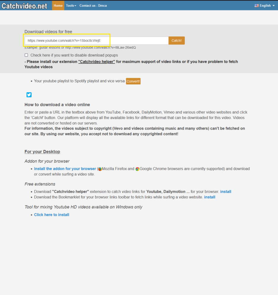 scaricare-musica-da-youtube-gratis-catchvideo-incolla-link