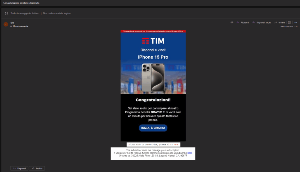 tim-congratulazioni-sei-stato-selezionato-email