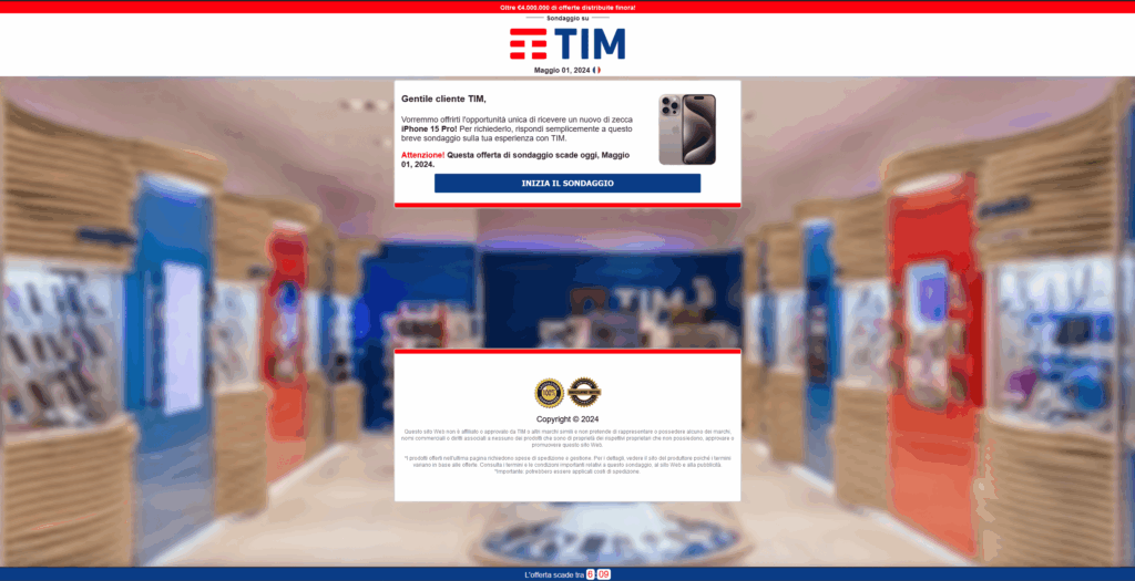 tim-congratulazioni-sei-stato-selezionato-inizio-sondaggio