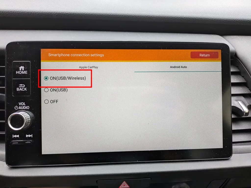 honda-android-auto-wireless-modalita-manutenzione-on